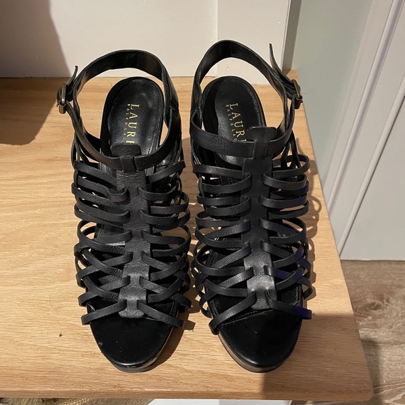 Ralph Lauren Heeled Sandals - Picture 1 of 3